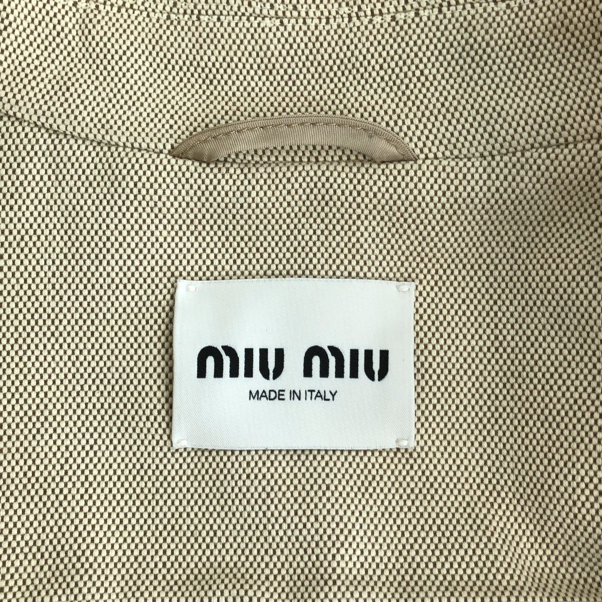 Miu Miu Jacquard Jacket Beige 40 — view 5