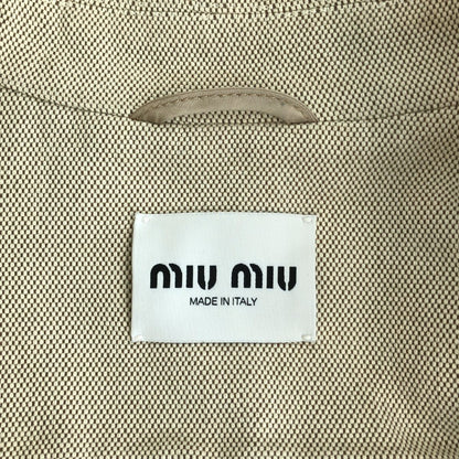Miu Miu Jacquard Jacket Beige 40 — view 5