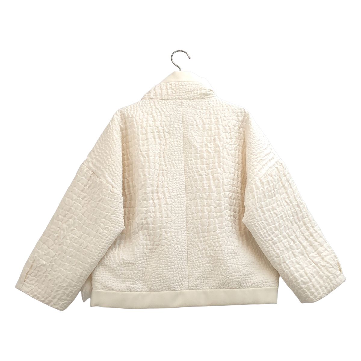 Moncler Gamme Rouge Fur Combination Short Down Jacket Ivory 0 — view 5