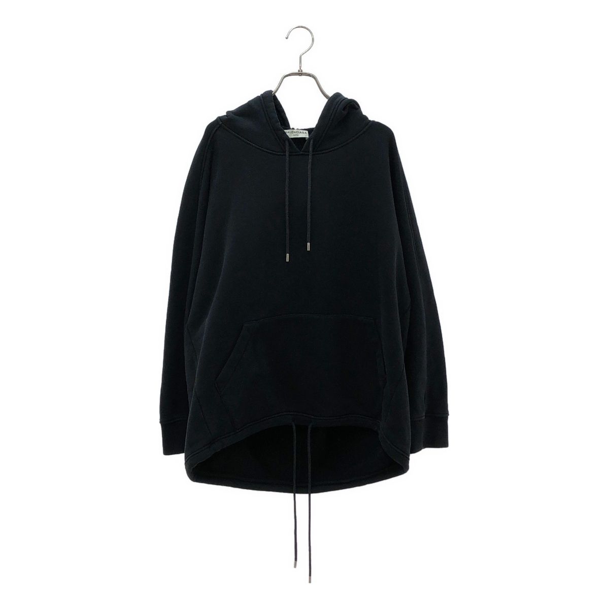 Balenciaga Oversized Pullover Sweatshirt Hoodie Black XS