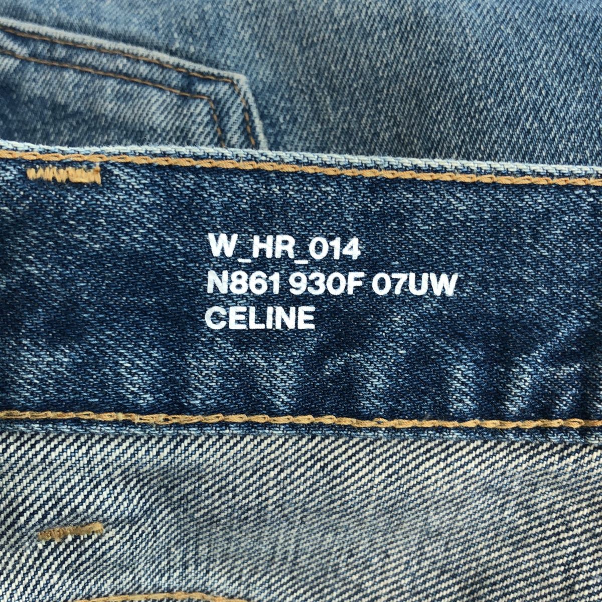Celine Triomphe Chain Margaret Jeans Indigo 28 — view 6