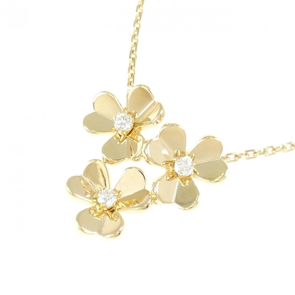 Van Cleef & Arpels Frivole 3 Flower Mini Necklace — view 3