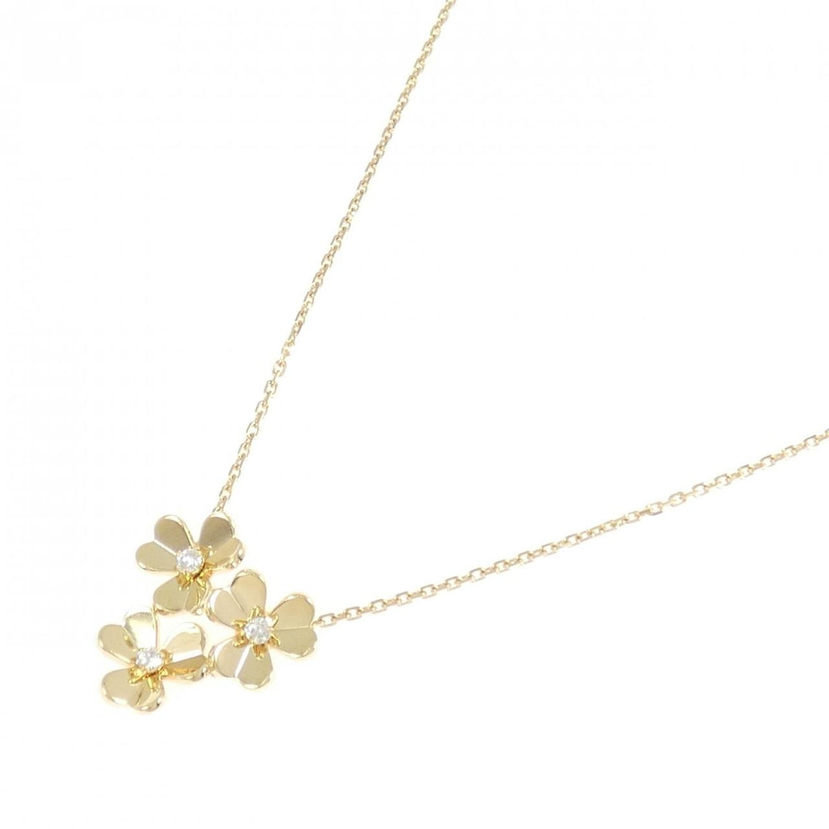 Van Cleef & Arpels Frivole 3 Flower Mini Necklace — view 2