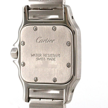 Cartier Santos Galbee SM Stainless Steel Yellow Gold Quartz Watch — view 7