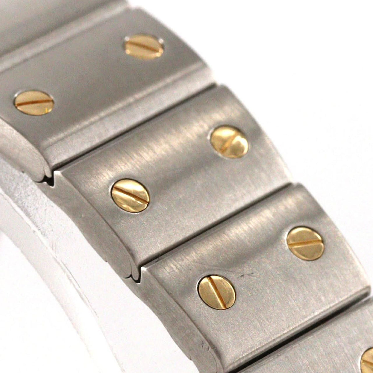 Cartier Santos Galbee SM Stainless Steel Yellow Gold Quartz Watch — view 4