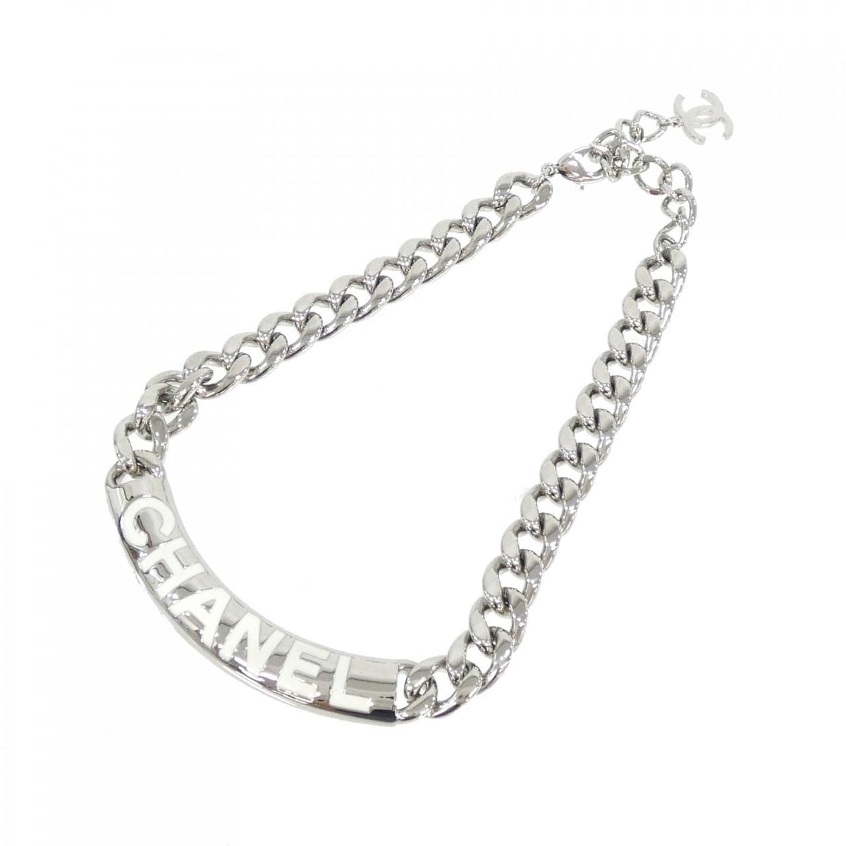 Chanel Necklace Silver — view 2