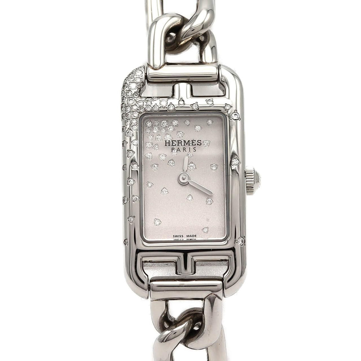 Hermes Nantucket Jetee de Diamant SS Quartz Watch