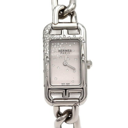 Hermes Nantucket Jetee de Diamant SS Quartz Watch