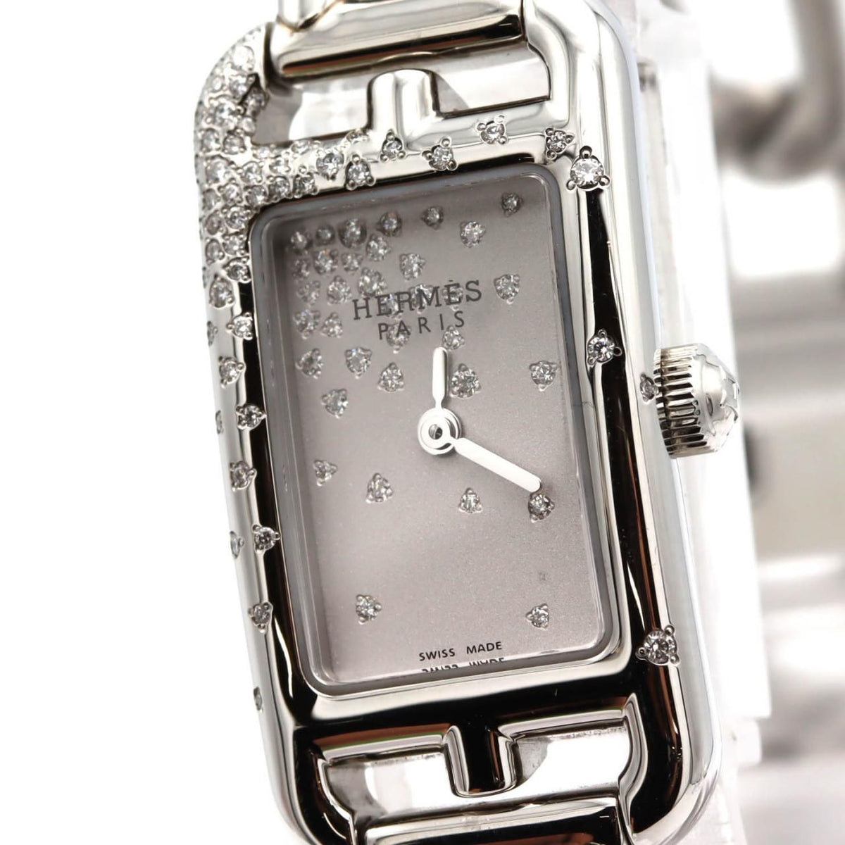 Hermes Nantucket Jetee de Diamant SS Quartz Watch — view 5