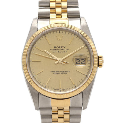 Rolex Datejust Stainless Steel Yellow Gold Automatic