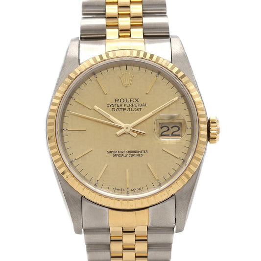 Rolex Datejust Stainless Steel Yellow Gold Automatic