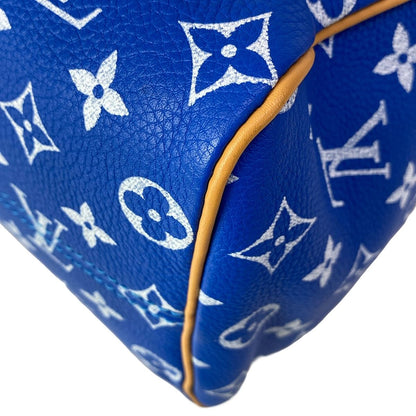 Louis Vuitton Handbag Speedy P9 25 Blue Leather Cowhide — view 7