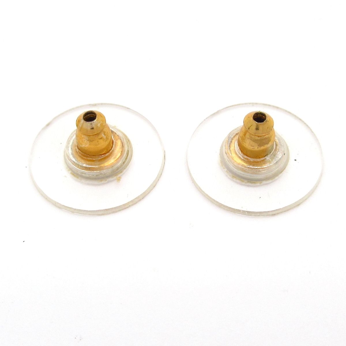 Chanel Earrings Gold Hoop CC Logo — view 6