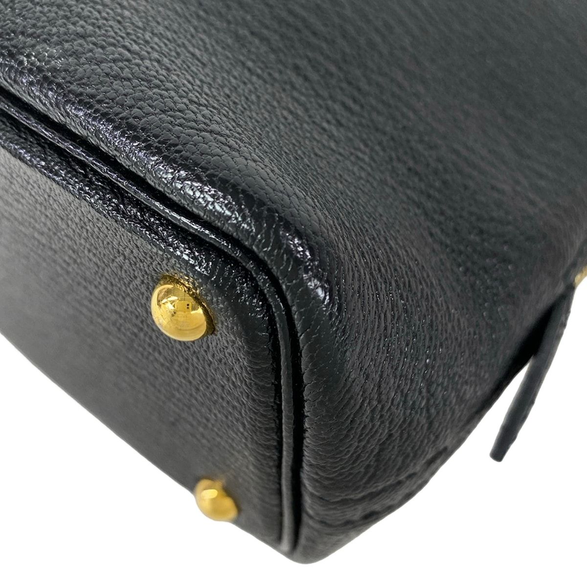 Hermes Handbag Mini Bolide 1923 Black Gold — view 7