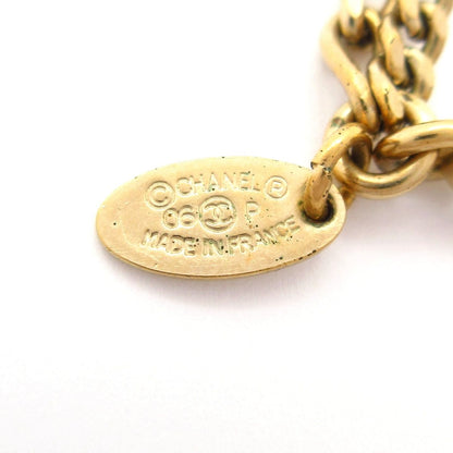 Chanel Necklace Gold Coin CC Logo Chain — view 5