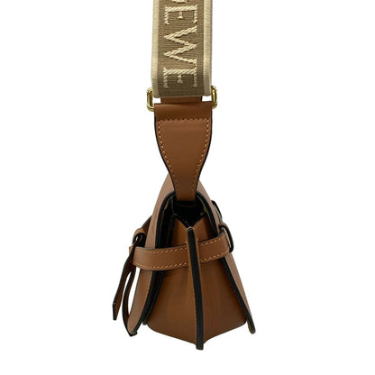 Loewe Shoulder Bag Gate Mini Brown Ivory Multi Leather — view 2