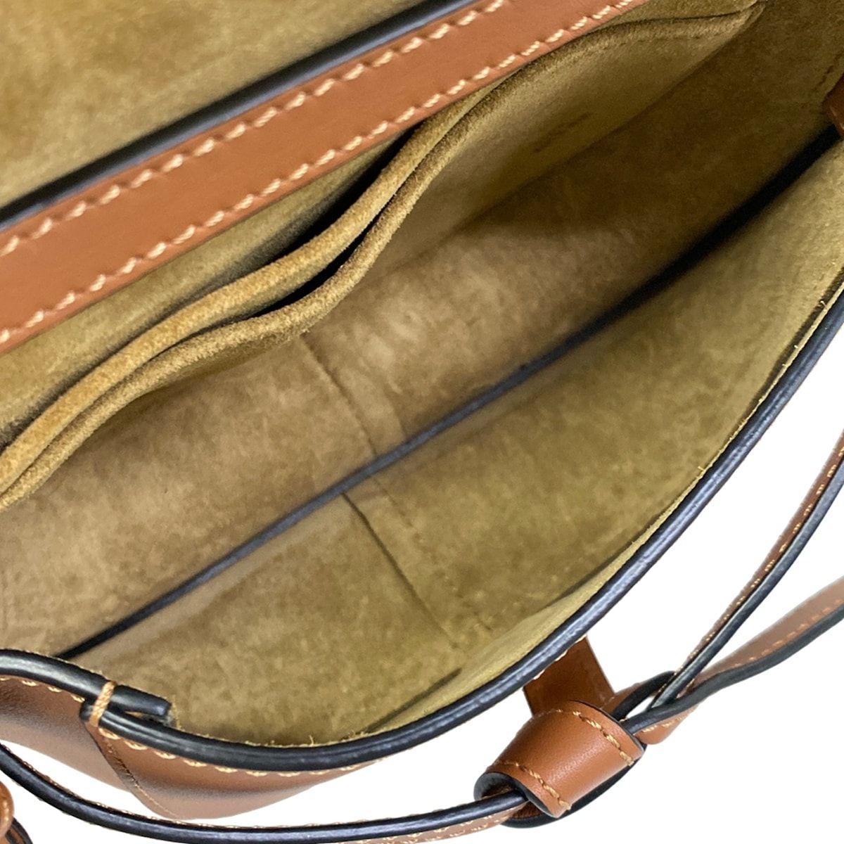 Loewe Shoulder Bag Gate Mini Brown Ivory Multi Leather — view 7