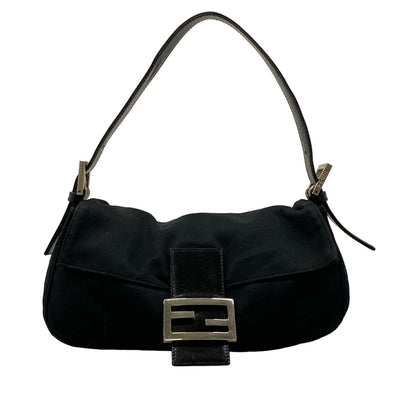 Fendi Shoulder Bag Mamma Bucket Black