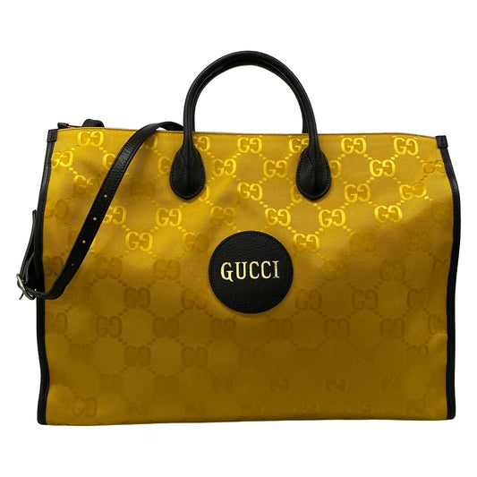 Gucci Tote Bag Off the Grid Dark Yellow Black Leather