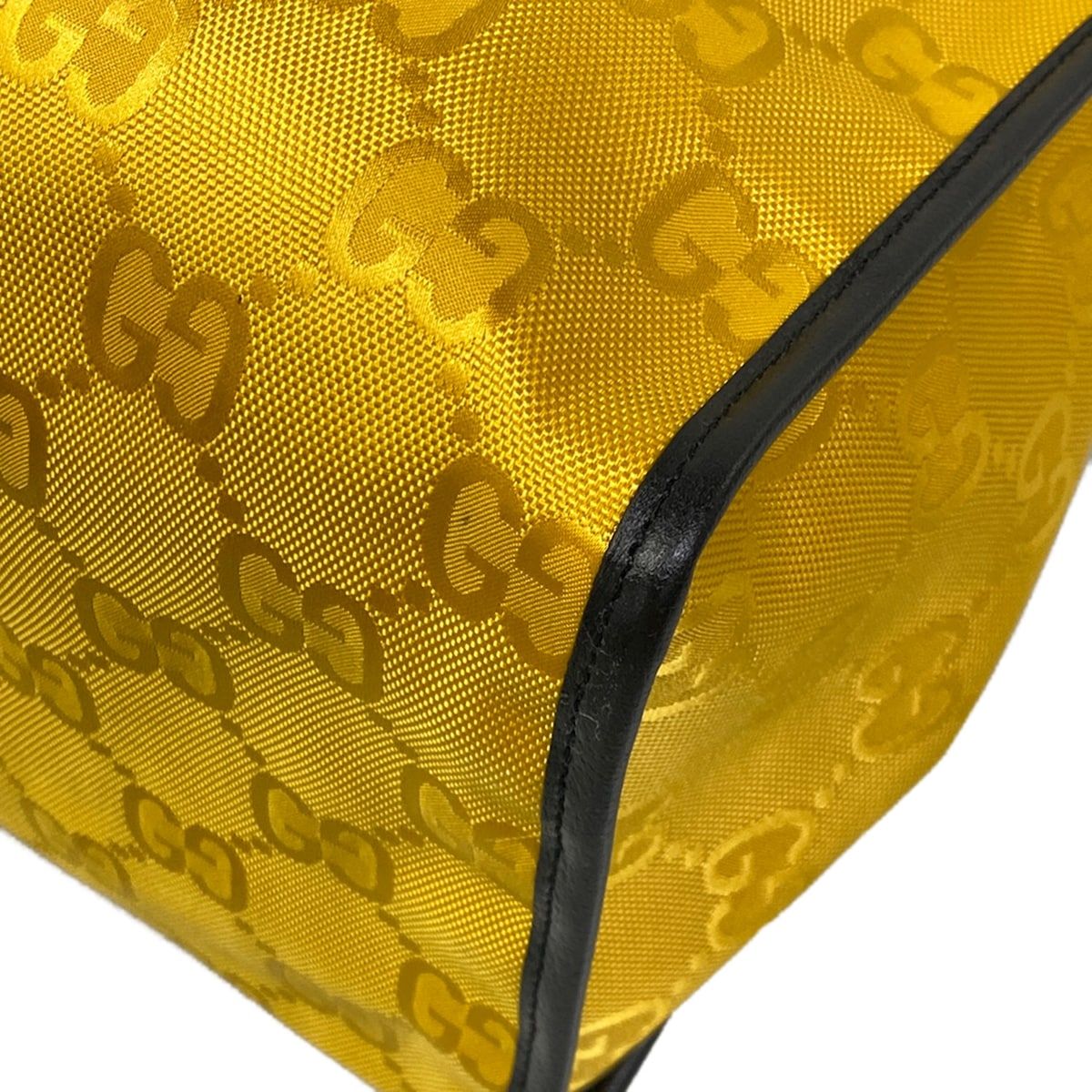 Gucci Tote Bag Off the Grid Dark Yellow Black Leather — view 6