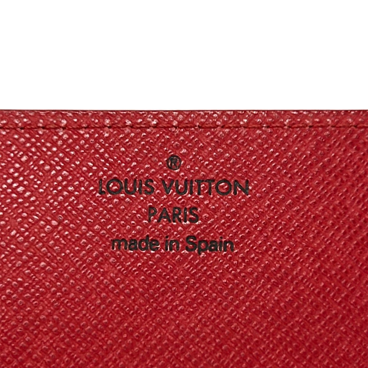 Louis Vuitton Business Card Case Epi Envelope Holder Rouge Leather — view 5