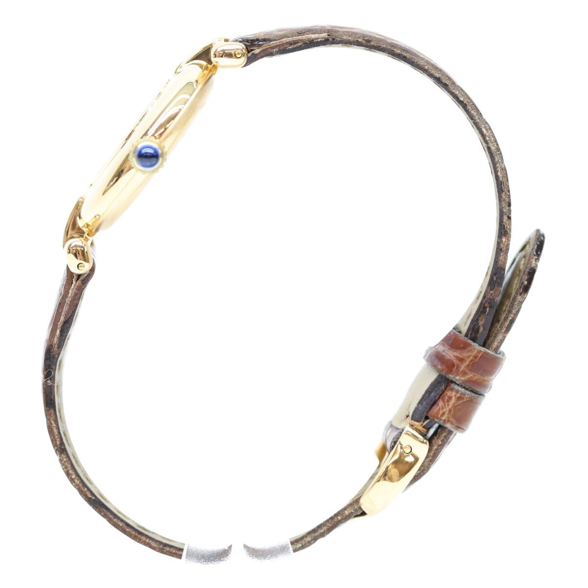 Cartier 925 Must Colisee SM Ivory Roman Dial Vermeil Watch — view 3