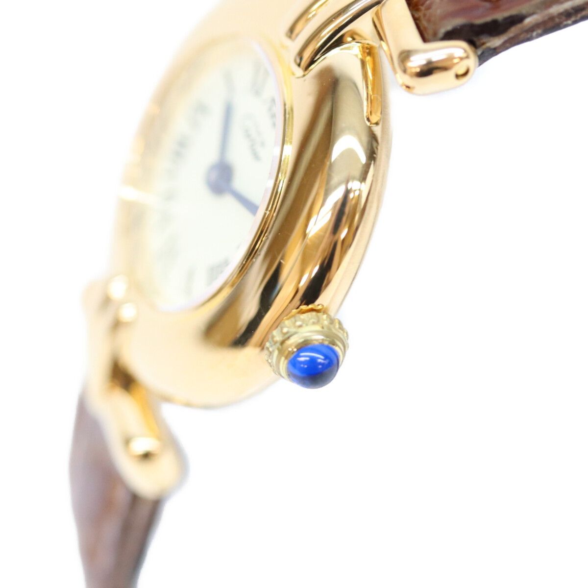 Cartier 925 Must Colisee SM Ivory Roman Dial Vermeil Watch — view 6