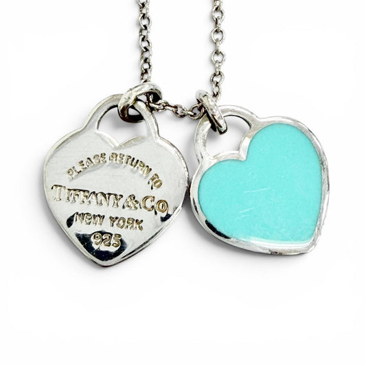 Tiffany & Co Return to Tiffany Mini Double Heart Tag Pendant