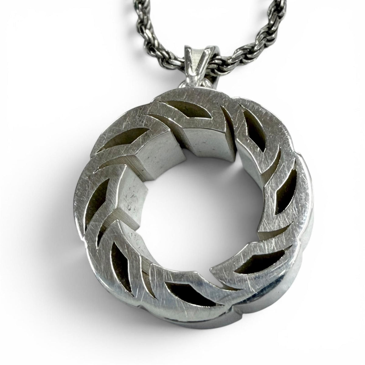 Bottega Veneta Tide Chain Necklace Silver — view 4