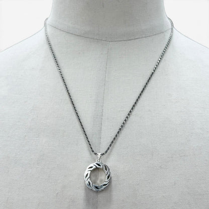 Bottega Veneta Tide Chain Necklace Silver — view 2