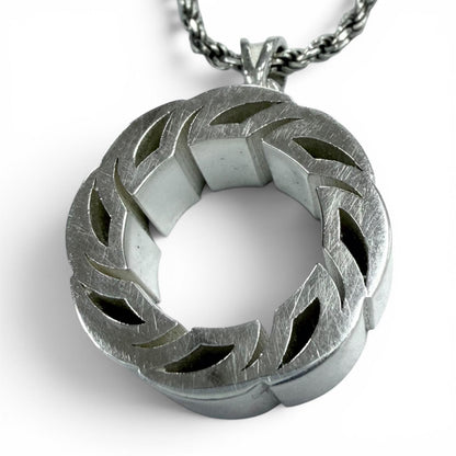 Bottega Veneta Tide Chain Necklace Silver — view 5