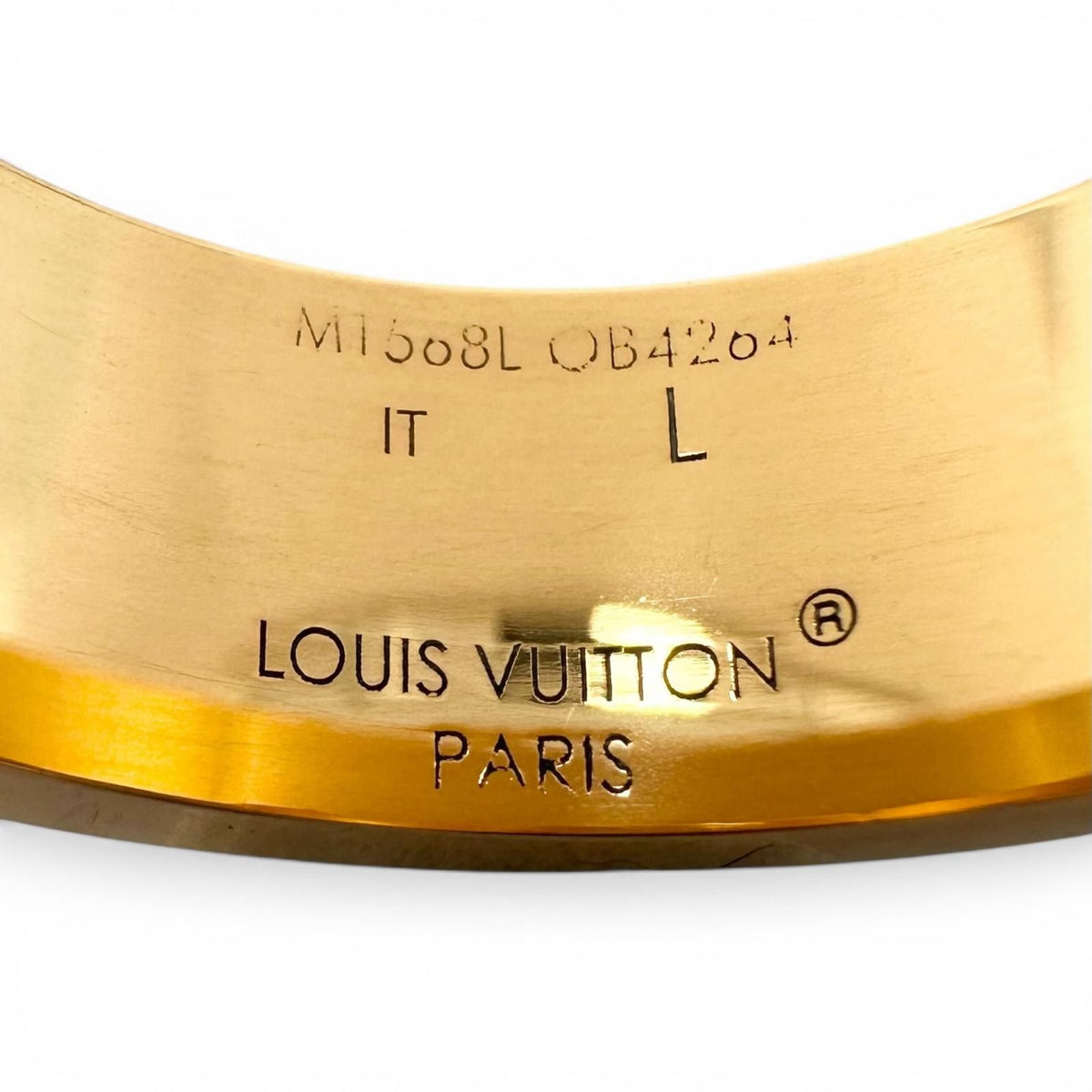 Louis Vuitton Ring Nano Glam Enamel Gold Black — view 5
