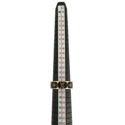 Louis Vuitton Ring Nano Glam Enamel Gold Black — view 6