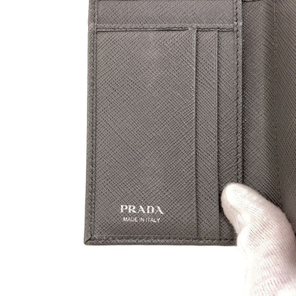 Prada Logo Trifold Wallet Saffiano — view 7