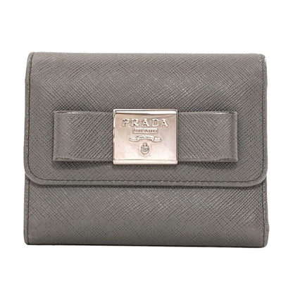 Prada Logo Trifold Wallet Saffiano