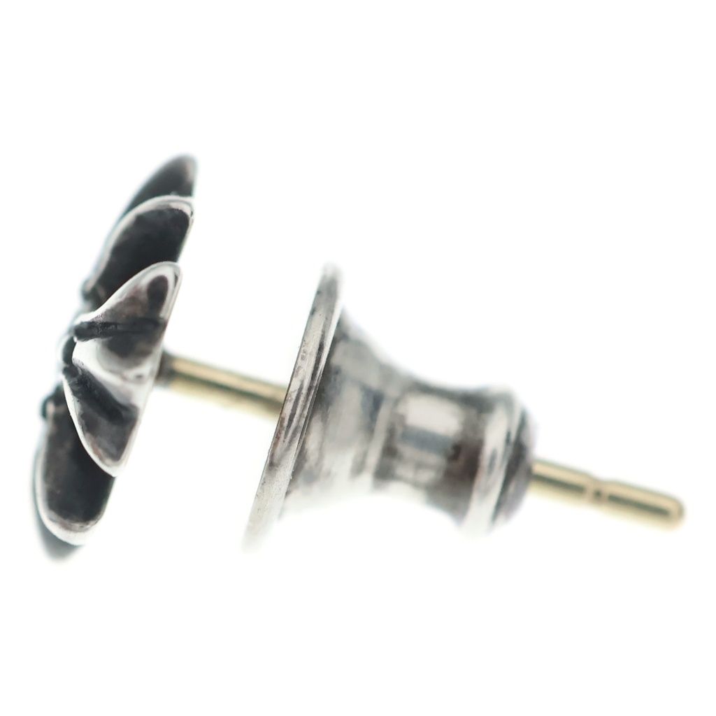 Chrome Hearts CH Pls Dia CH Plus Stud Earrings Silver — view 3