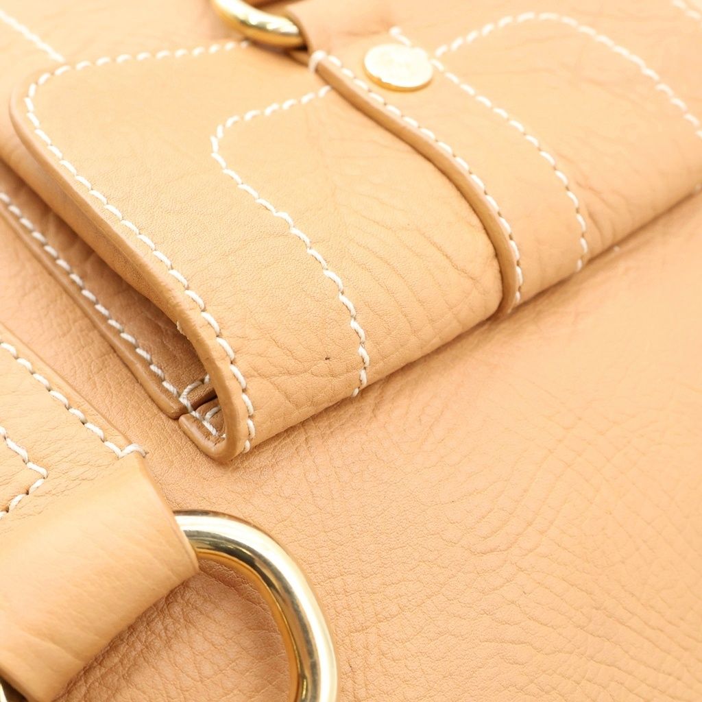 Celine Boogie Bag Handbag Brown Leather Gold — view 6