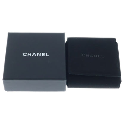 Chanel CC Logo Pearl Earrings Gold Black — view 6