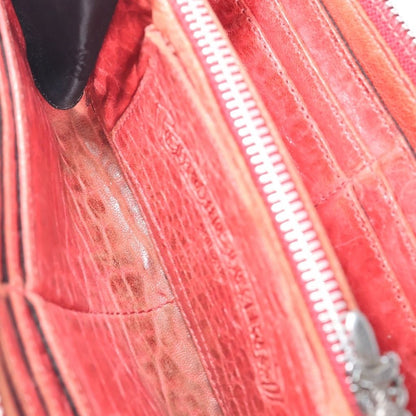 Chrome Hearts Rec Zip Cross Patch Zip Around Wallet Red — view 6