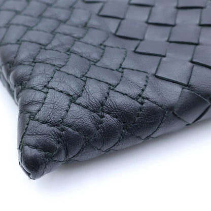 Bottega Veneta Intrecciato Leather Clutch Black — view 5