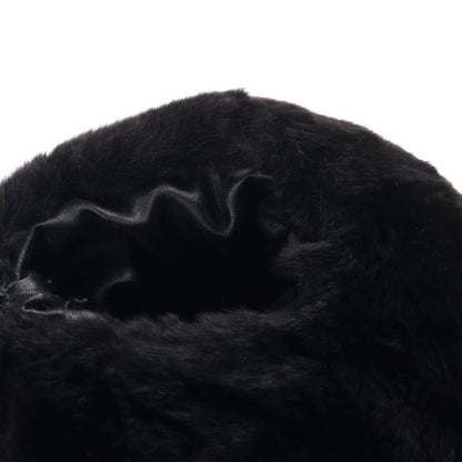 Chanel CC Logo Chain Arm Warmer GD Black Rabbit — view 6