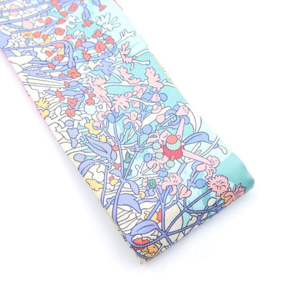 Hermes Twilly Pony Pit Stop Scarf Silk White Multicolor — view 3