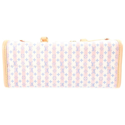 Louis Vuitton LV Stamp Collection On The Go PM Tote Bag 2-Way Shoulder White — view 4
