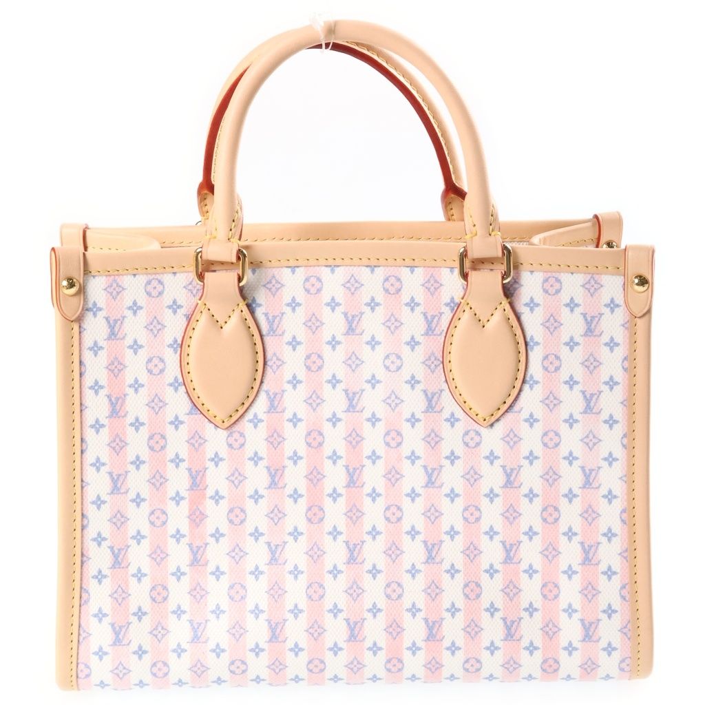 Louis Vuitton LV Stamp Collection On The Go PM Tote Bag 2-Way Shoulder White — view 2