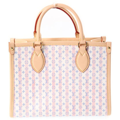 Louis Vuitton LV Stamp Collection On The Go PM Tote Bag 2-Way Shoulder White — view 2