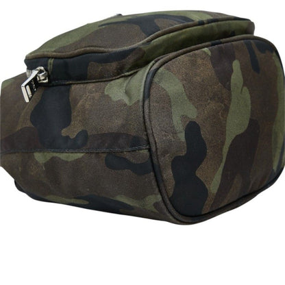 Prada Camouflage Pattern 2-Way Shoulder Bag Khaki Green Brown Nylon Leather — view 5