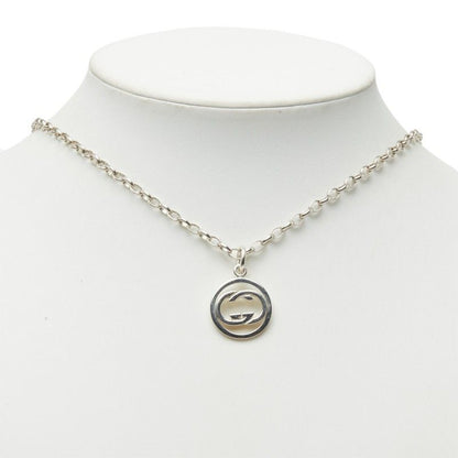 Gucci GG Logo Double G Chain Pendant Silver — view 7