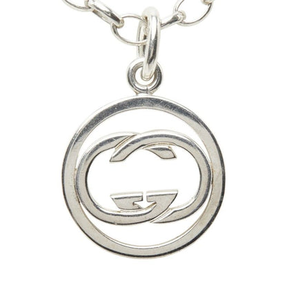 Gucci GG Logo Double G Chain Pendant Silver — view 2