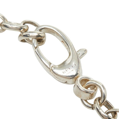 Gucci GG Logo Double G Chain Pendant Silver — view 5