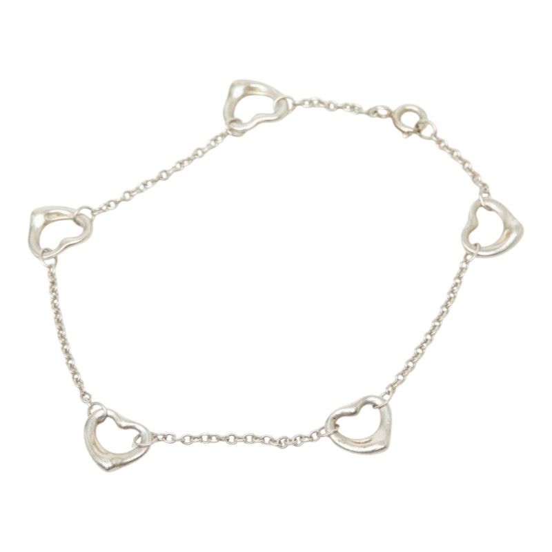 Tiffany & Co Elsa Peretti Open Heart Bracelet Silver — view 2